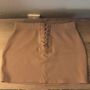 Taupe Mini Skirt